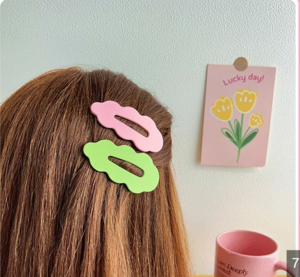 Korean Style Candy-Colored Cloud Hairpins